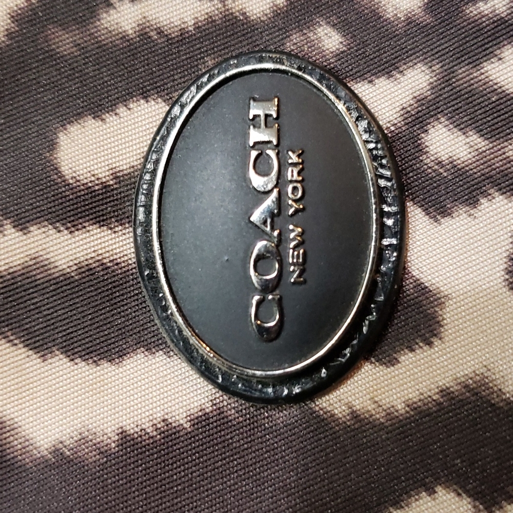 Coach Ocelot Print Nylon travel Bag, Snap Pouch & Cosmetic Pouch-Set - Picture 2 of 16